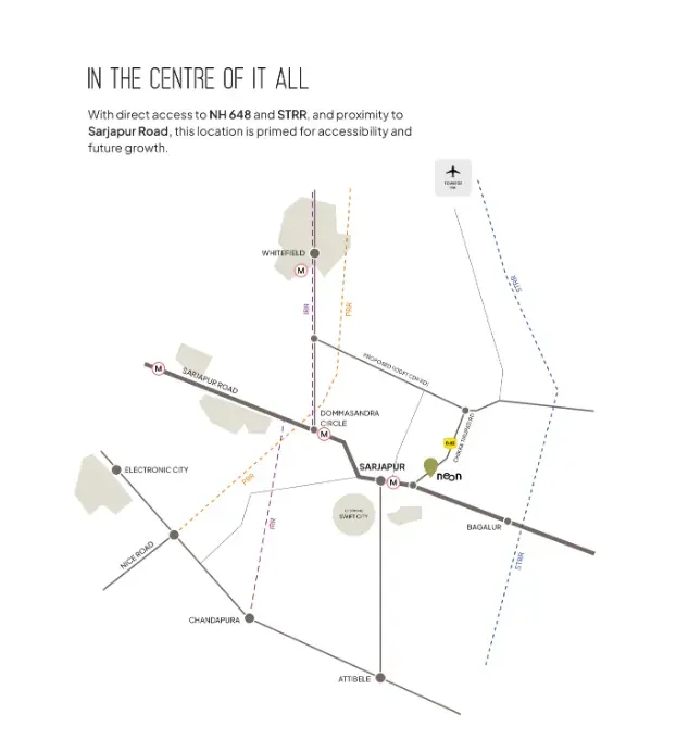 neon by modern spaaces location in sarjapur